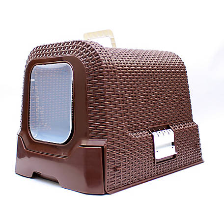 Deluxe Covered Litterbox - Brown