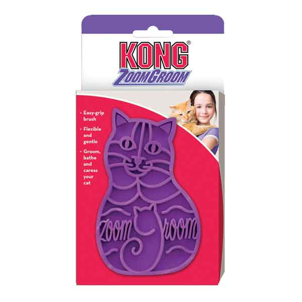 Kong ZOOM GROOM Brush for Cats